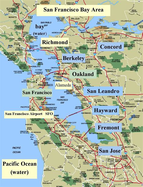 Map of The Bay Area